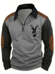 Rupert - Weiches Langarm-Outdoorshirt – Grau