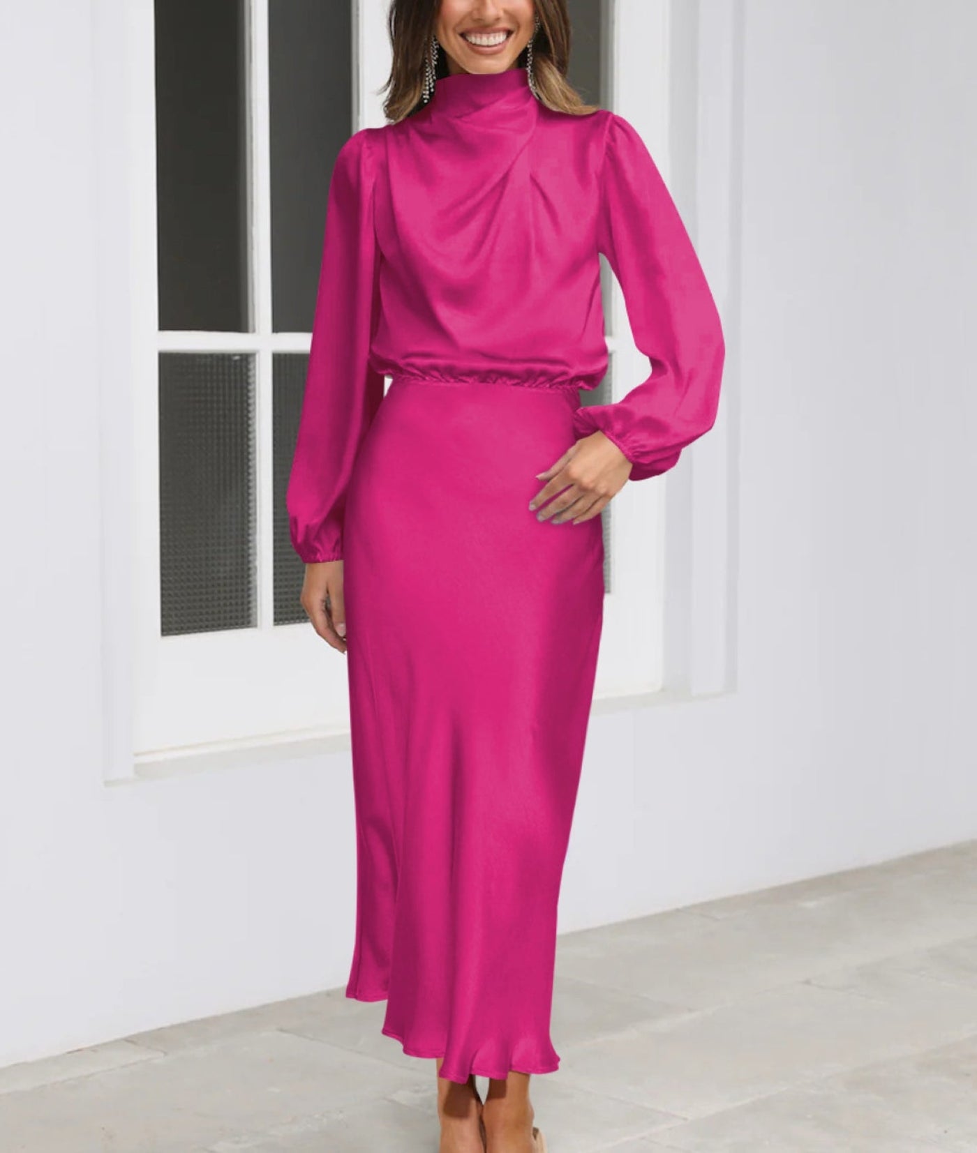 Audra - Elegantes langärmeliges Kleid