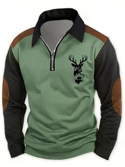 Rupert - Weiches Langarm-Outdoorshirt – Grün