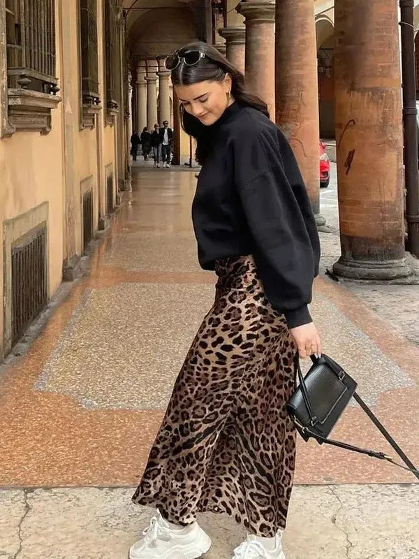 Karoline Maxirock Leopardenmuster