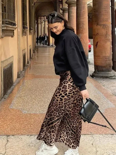 Karoline Maxirock Leopardenmuster