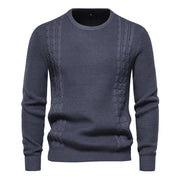 Tobias | Eleganter Strickpullover für Herren – Grau
