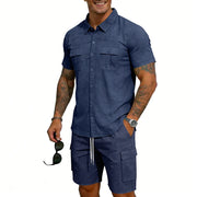 Yarcombe - Atmungsaktiver Herren-Zweiteiler – Marineblau