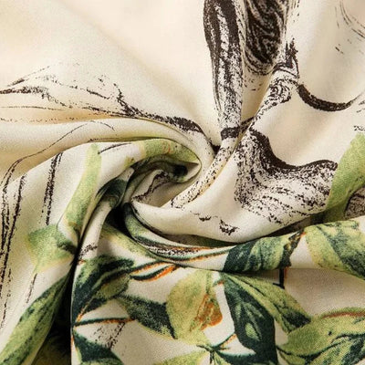 Zweiteiler mit Neckholder-Top | Fließender Maxirock | Sommerlicher Print