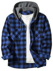 Jastor - Wattierte Karojacke – Blau