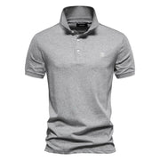HANS™ | LUXURIÖSES HERREN-POLOHEMD – Hellgrau