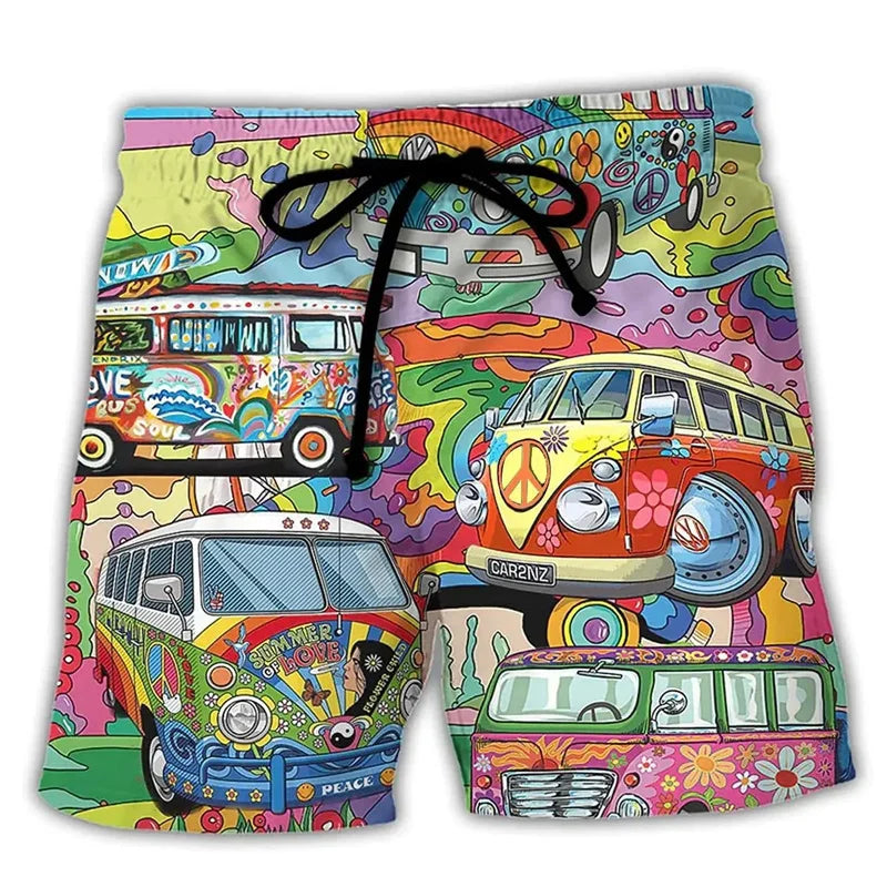 Herren Badehose mit grafischem Druck