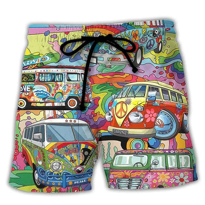 Herren Badehose mit grafischem Druck