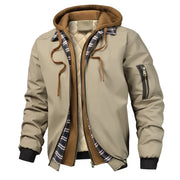 Jerome - Isolierte Outdoor-Kapuzenjacke – Khaki