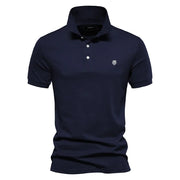 HANS™ | LUXURIÖSES HERREN-POLOHEMD – Dunkelblau