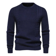Tobias | Eleganter Strickpullover für Herren – Marineblau