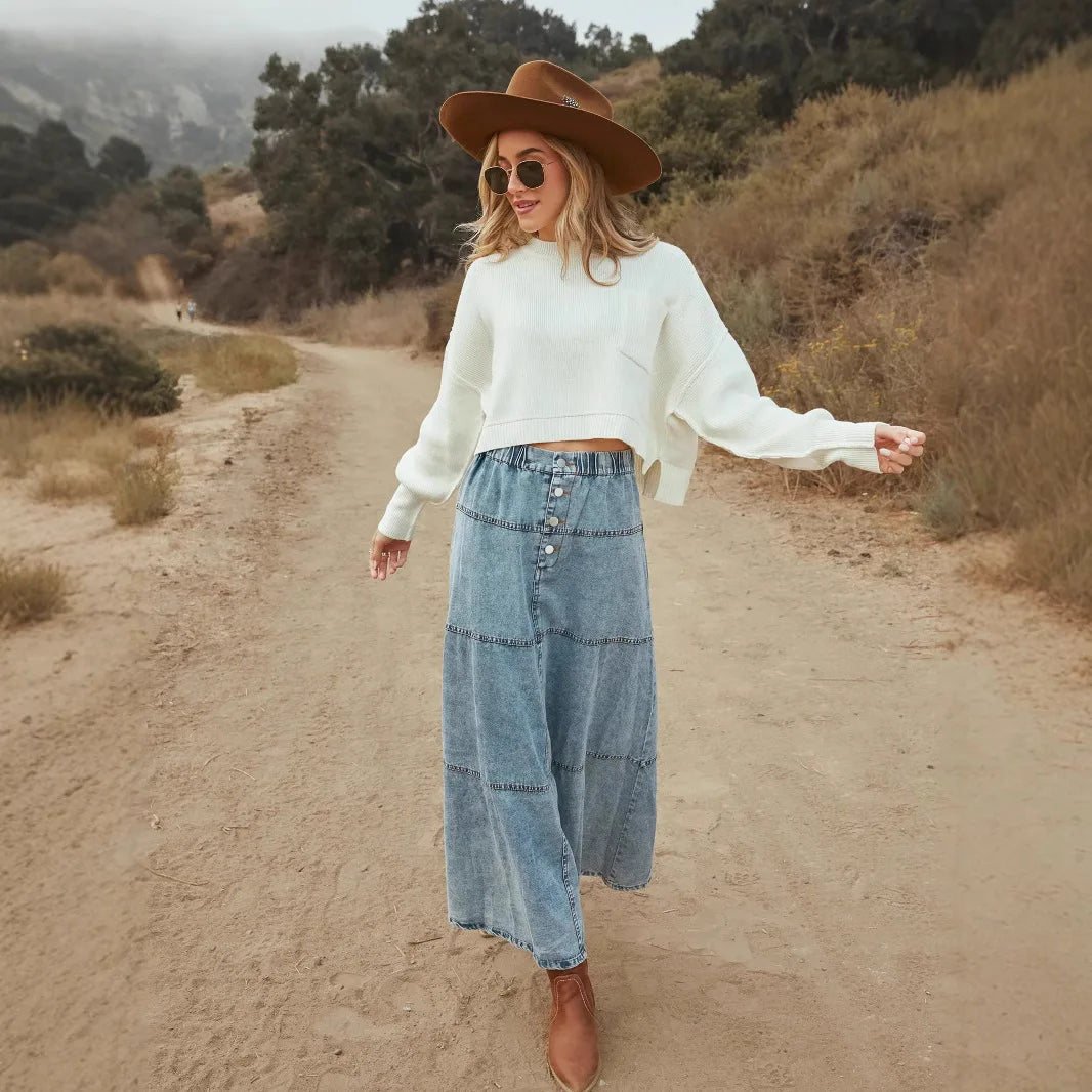 Boho | Maxi-Denim-Rock