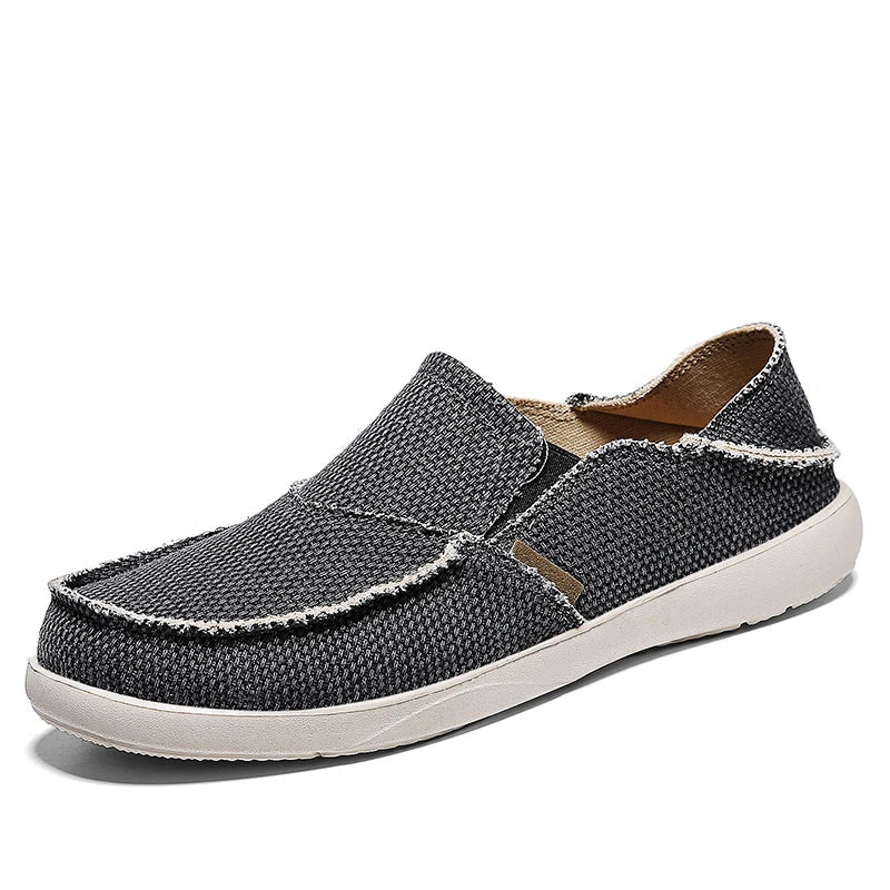 Leichte Canvas-Slipper für Herren | Atmungsaktive Sommer-Espadrilles - Niko