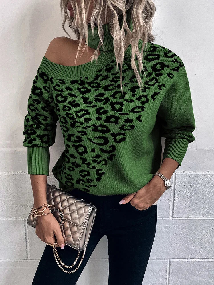 Le Clair | Leopard Drop-Shoulder-Pullover