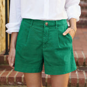 Wendy - Lässige Baumwoll-Shorts für den Sommer – Grün