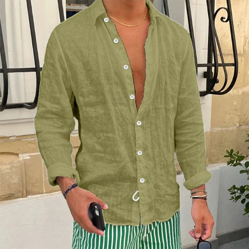 Atmungsaktiv & Locker Geschnittenes Sommerhemd für Herren – Taro