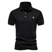 HANS™ | LUXURIÖSES HERREN-POLOHEMD – Schwarz