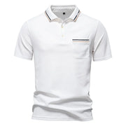 AUGUST™ | KLASSISCHES HERREN-POLOHEMD – Weiß