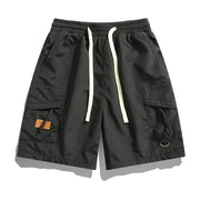 Elias - Herren Cargo-Shorts mit Taschen – Schwarz