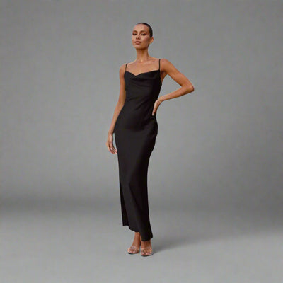 Claudia | Elegantes Satinkleid für besondere Momente