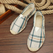 Bramley - Leichte Slip-on-Espadrilles – Beige-Blau