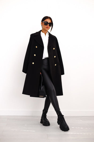 Trenchcoat Damen Elegant | Winter Lang Doppelreihig