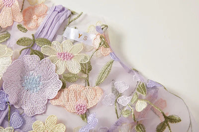 Chinny - Bohemian Transparentes Besticktes Kleid