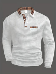 Harry | Polo-Shirt mit Karomuster – Weiß