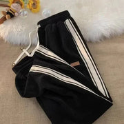 Niklas | Herren Sweatpants im eleganten Wide-Leg Design – Schwarz