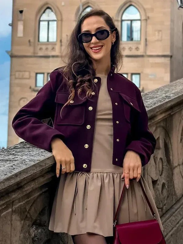 Christa Kurzjacke Military-Stil