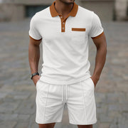 Gino | Klassisches Herren Poloset – Weiß