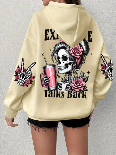 Camellia | Kapuzenpulli mit lustigem Aufdruck