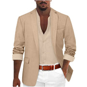 Farington - Taillierter Leinenblazer – Khaki