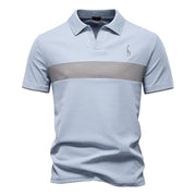BRUNO™ | HERREN-POLOHEMD MIT FARBBLOCK – Blau