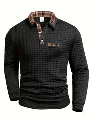 Harry | Polo-Shirt mit Karomuster – Schwarz