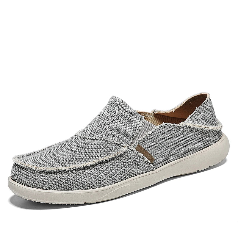 Leichte Canvas-Slipper für Herren | Atmungsaktive Sommer-Espadrilles - Niko