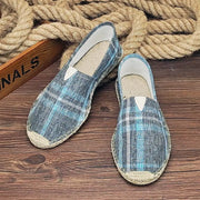 Bramley - Leichte Slip-on-Espadrilles – Grau-Blau