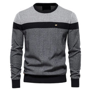 ALBERTO | HERRENPULLOVER MIT RUNDHALSAUSSCHNITT – Grau