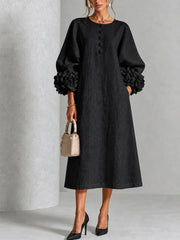Anavise - Elegantes Midikleid – Schwarz