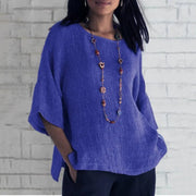 Lucetta - federleichte Bluse – Blau