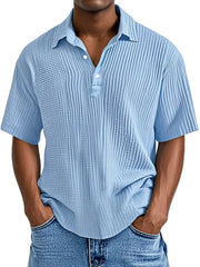 Oscar | Retro Herren Sommerhemd – Himmelblau