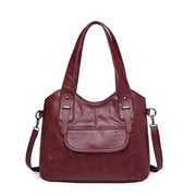 Ritva | Handtaschen mit mehreren Fächern – Rote Farbe