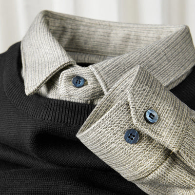 Zweifarbiges Hemd aus Wolle von Edgar