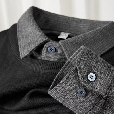 Zweifarbiges Hemd aus Wolle von Edgar