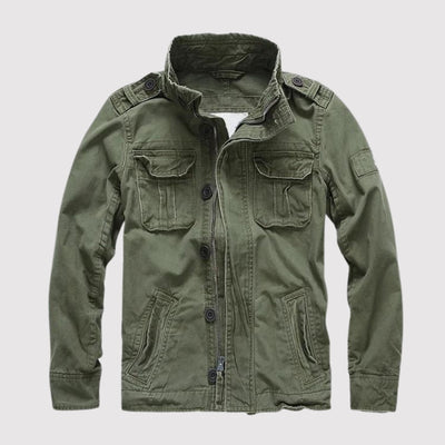 Retro-Armee-Stil-Denimjacke für Herren