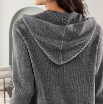 JENICA | LÄSSIGER KAPUZENPULLI STRICKJACKE