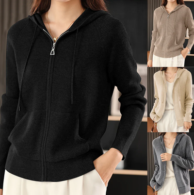 JENICA | LÄSSIGER KAPUZENPULLI STRICKJACKE