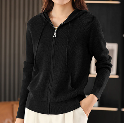 JENICA | LÄSSIGER KAPUZENPULLI STRICKJACKE