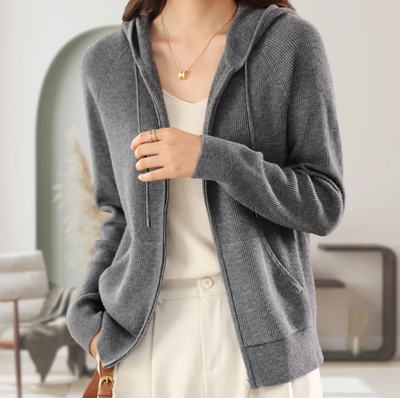 JENICA | LÄSSIGER KAPUZENPULLI STRICKJACKE