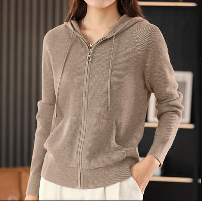 JENICA | LÄSSIGER KAPUZENPULLI STRICKJACKE